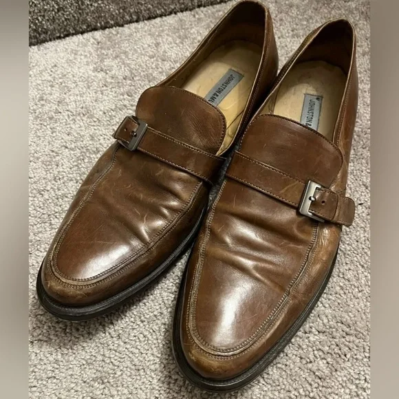 Johnston & Murphy Brown Leather Loafers with Monk Strap. Boys 3m. Like new Johnston & Murphy Brown Leather Monk Strap Loafers Men main image 4